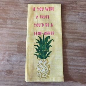 Opalhouse. Yellow Fine Apple Dishtowel